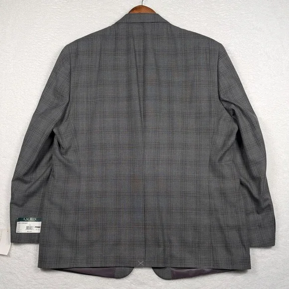 Lauren Ralph Lauren Suit Jacket Mens 50L Glen Plaid Blazer Ultraflex Stretch - Picture 10 of 11